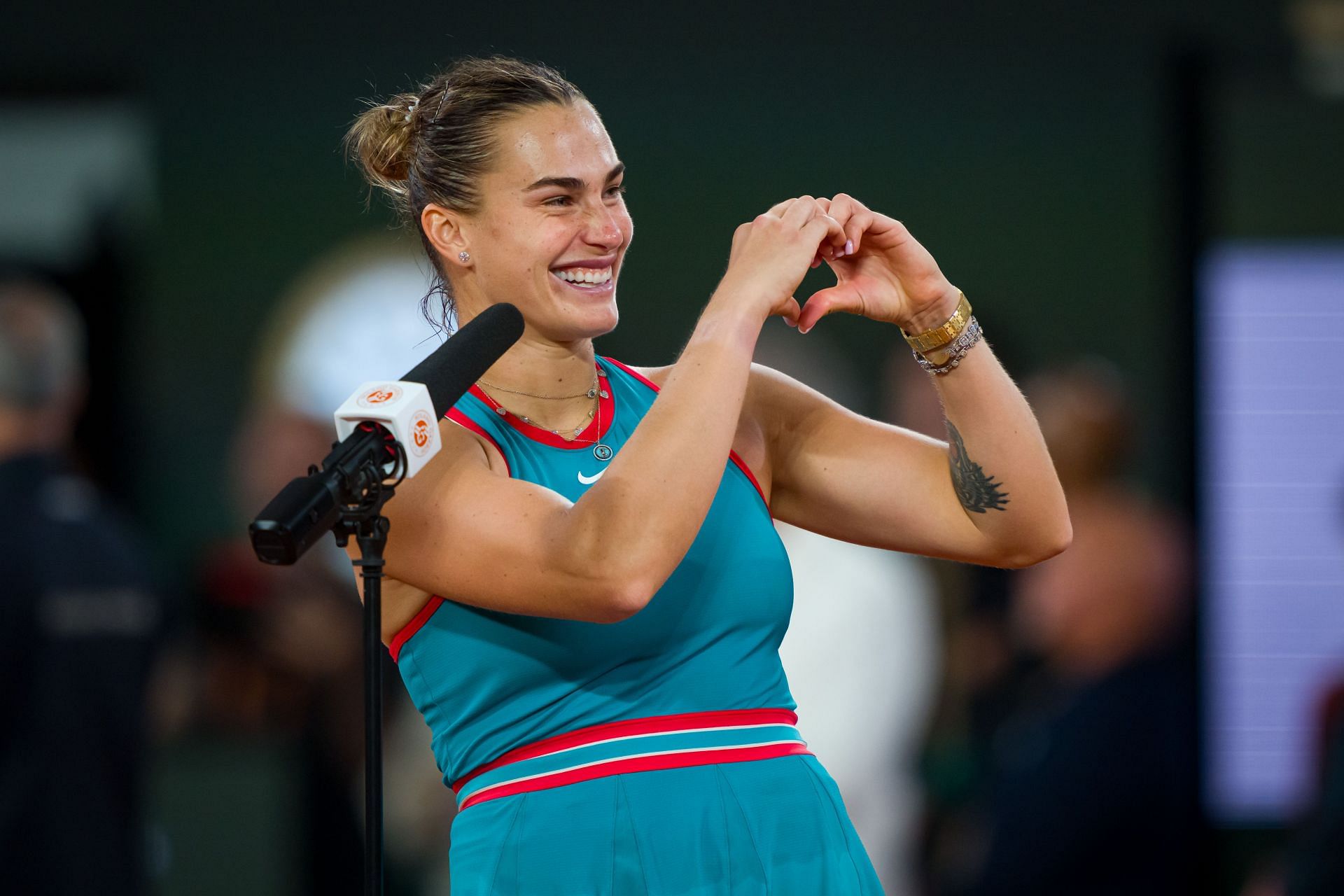 Aryna Sabalenka at the French Open 2025. (Photo: Getty)